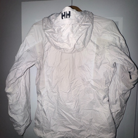 Helly Hansen White Utility Jacket Lightweight Weather Protection - Picture 6 of 8